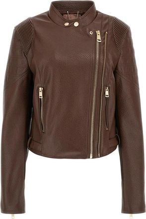 Guess Dames, Jassen, Bruin, Maat: S Leer