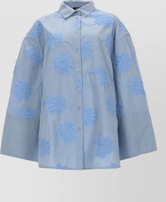 Rotate floral-print oversized mini dress