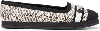 Ferragamo Ladies Black Flats, US Size 5