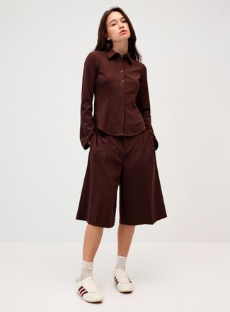 Twik Womens Double-pleated dress Bermuda short