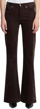 7 For All Mankind Twisted Dojo Tailorless Corduroy Pants In Coffee