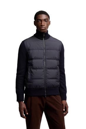 Moncler Mens Cardigan Doudoune Archivio Bleu Marine Blue Jacket