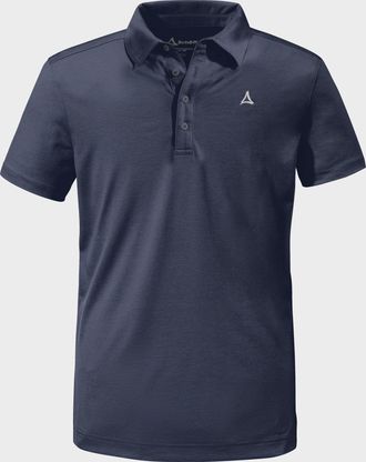 Sch&ouml;ffel Poloshirt SCH&Ouml;FFEL CIRC Polo Shirt Tauron M, Herren, Gr. 46, blau (8820, blau), Oberstoff: 100% Polyester, V-Ausschnitt, Shirts Poloshirt