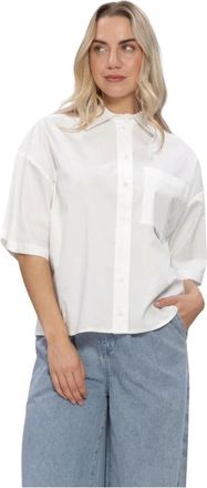 ALIX The Label Alix The Label, Overhemden, Dames, Wit, S, Katoen, Clean Poplin Shortsleeve Blouse