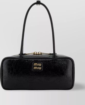 Miu Miu leather tote bag double handles