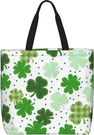 Generic Women Handbag St Patricks Day Ladies Shopping Shoulder Bag Girls Print Shopping Bags, For Christmas, Birthday, Graduation, Swim, School