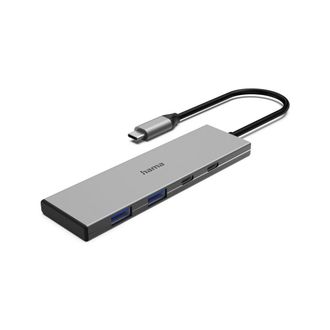 Hama 00200147 Hub De Interfaz Usb Tipo C 10000 Mbit/s Gris