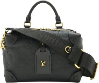Louis Vuitton Pre-owned Petite Malle Souple Monogram Empreinte Handbag - Dames - Vintage Handtas - Zwart - ONE Size - Leer - Vintage
