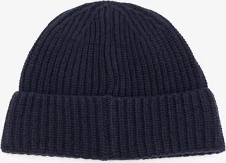Stone Island Mens Hat Geelong Virgin Wool Blue