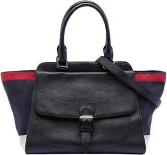 Burberry Pre-owned Handbags, female, Multicolor, Size: ONE SIZE Pre-owned Leather Tote