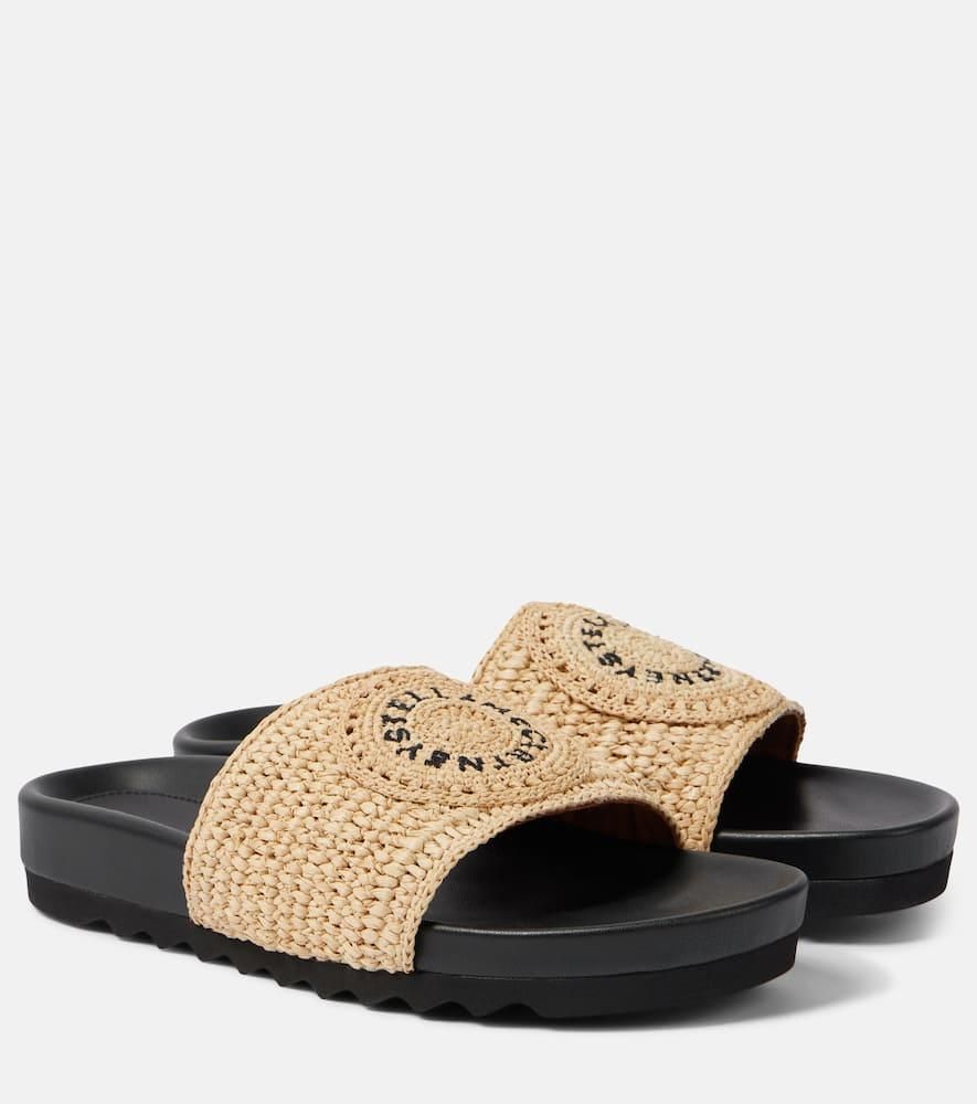 サンダル・ミュール Stella Mccartney Leo' Multicoloured Leather Blend Slippers Stella McCartney Leo Multicolored Leather Blend Slippers