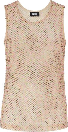 GCDS Tulen tanktop - Beige