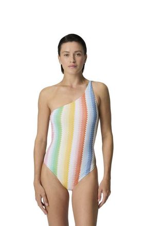 Missoni One-shoulder One-piece Swimsuit With D&eacute;grad&eacute; Zigzag Pattern in Multicoloured at Nordstrom, Size 44 It