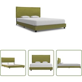 vidaXL Giroletto verde - Giroletto senza Materasso Verde 140x200 cm in Tessuto