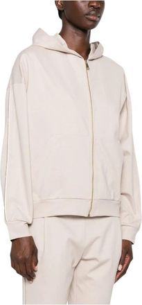 Fabiana Filippi Zip-throughs - Dames - Vesten met rits - Beige - XS - Hoodies & sweatvesten