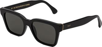 Retro Superfuture Unisex Sunglasses America Black Acetate