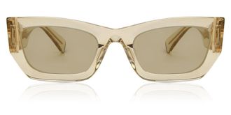 Miu Miu MU09WS 11T40F Womens Sunglasses Brown Size 53