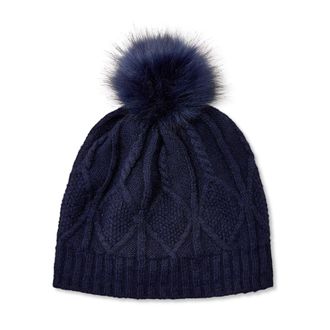 Ariat Womens Kelston Beanie Hat in Navy Eclipse, Size OS, by Ariat