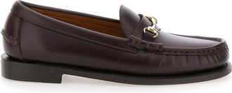 Sebago joe Modena Bordeaux Pull-on Loafers With Horsebit Detail In Leather Woman