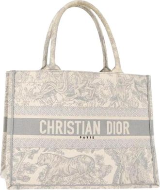 Dior Pre-owned Canvas Tote Bag - Dames - Vintage Shopper - Grijs - ONE Size - Vintage