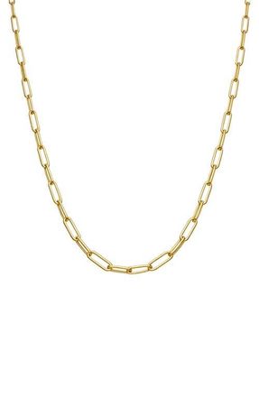 Argento Vivo Paperclip Necklace in Gold at Nordstrom