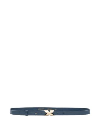 Genny twisted leather belt - women - Nappa Leather - 85 - Black
