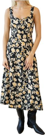 Ulla Johnson Vivi Midi Dress In Tourmaline