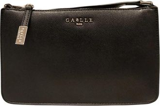 Ga&euml;lle Paris Black Metal Logo Mini Crossbody Tas - Dames - Schoudertassen - Zwart - ONE Size - Tassen