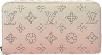Louis Vuitton Pink Leather Long Wallet (Bi-Fold) (Pre-Owned)