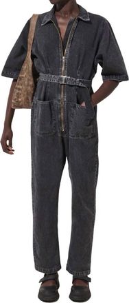 Rachel Comey Drill Jumpsuit In Grey Denim