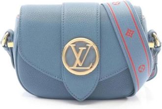 Louis Vuitton Pre-owned Vintage Schoudertas - Dames - Vintage Schoudertas - Blauw - ONE Size - Leer - Vintage