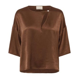 Soaked In Luxury Blouses - female - Soaked in Luxury - Blouses - Brown - M - Blouses & Shirts