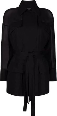 Ferragamo Parka Jas - Dames - Parka Jassen - Zwart - 2XS - Jassen