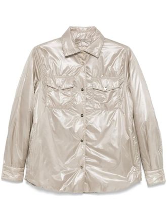 Herno padded shirt jacket - women - Polyester/Polyamide - 40 - Neutrals