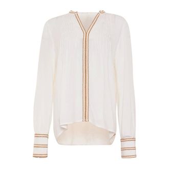 Maicazz Vianne Blouse - Dames - Blouses & Shirts - Wit - Maat: XS