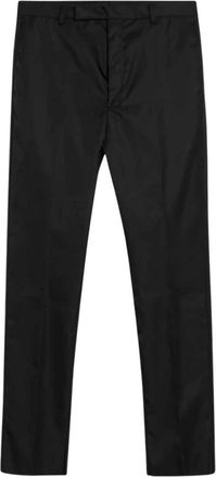 Prada Broeken, Heren, Zwart, L, Zwarte reguliere broek
