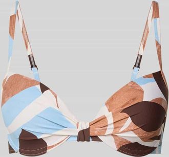 Marc O'Polo Bikini-Oberteil mit Label-Applikation Modell BREEZY in Blau, Gr&ouml;&szlig;e 75B