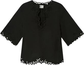 Isabel Marant Shana Blouse - Dames - Blouses - Zwart - L - Katoen - Overhemden