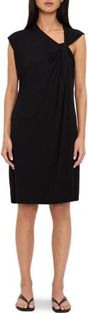 Michael Stars Jaclyn Twist Shoulder Minidress in Black at Nordstrom, Size X-Small