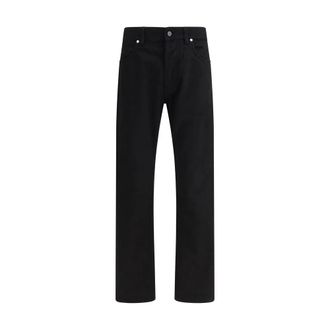 Stone Island Straight Leg Cotton Bull Denim Jeans - Heren - Regular Fit Jeans - Zwart - W30 - Denim - Jeans