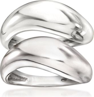 Ross-Simons Sterling Silver Jewelry Set: 2 Sculptural Rings