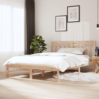 vidaXL Estructura De La Cama 140x200 Cm De Madera De Pino Masiva - 339744