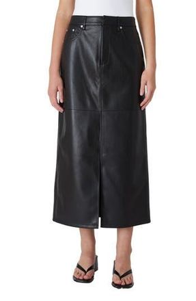 Blank NYC Faux Leather Midi Skirt in Done Deal at Nordstrom Rack, Size 24