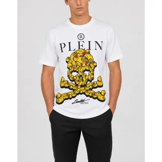 Philipp Plein T-Shirt Round Neck Ss Skull Men in White at Nordstrom, Size Xxx-Large