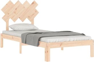 vidaXL Estructura De Cama Sin Colch&oacute;n Madera Maciza De Pino 90x200 Cm Vidaxl