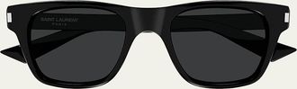 Saint Laurent Mens Square Acetate Sunglasses