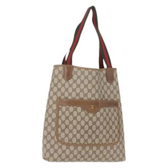 Gucci Pre-owned Tote Bags, female, Beige, Size: ONE SIZE Pre-owned Plastic Tote Bag