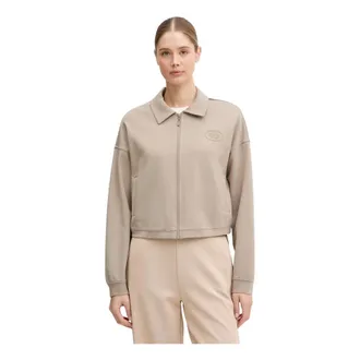 Guess Annie Crop Full-Zip Jacket - - Sweatshirts & Hoodies - Donna - Beige - XL