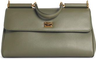 Dolce & Gabbana My Sicily Medium Handbag In Green Leather