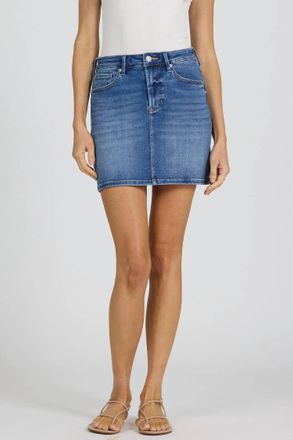Dear John Denim Quinn High-Rise Mini Skirt In Blue